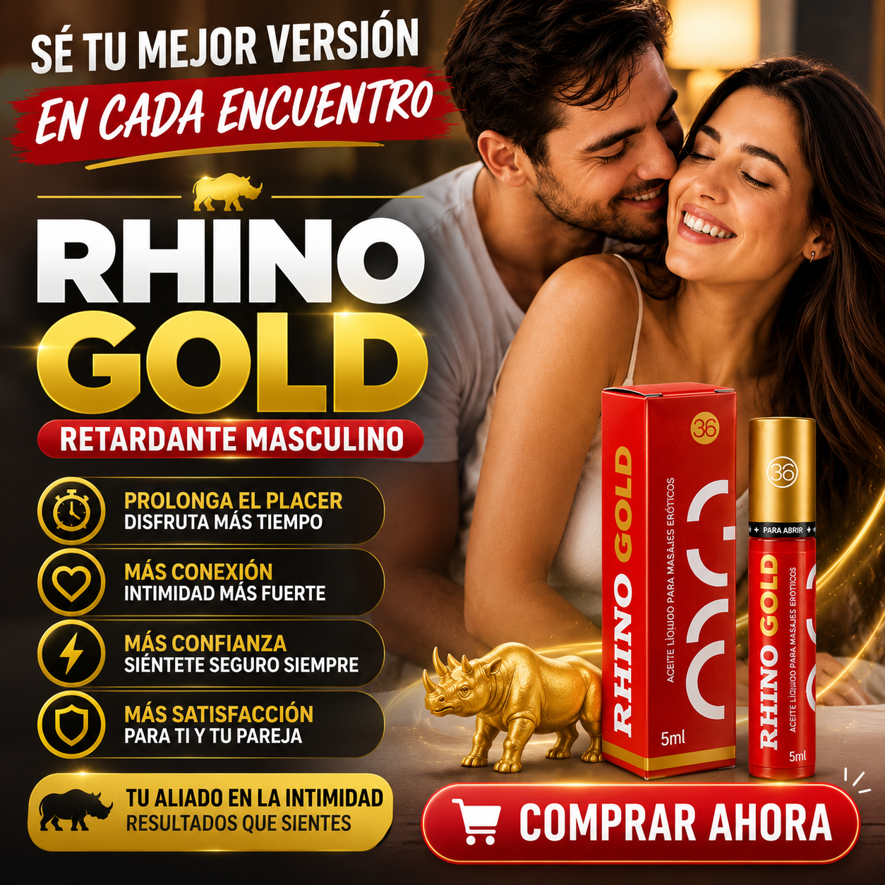 RHINO GOLD Spray | Bienestar Masculino Premium