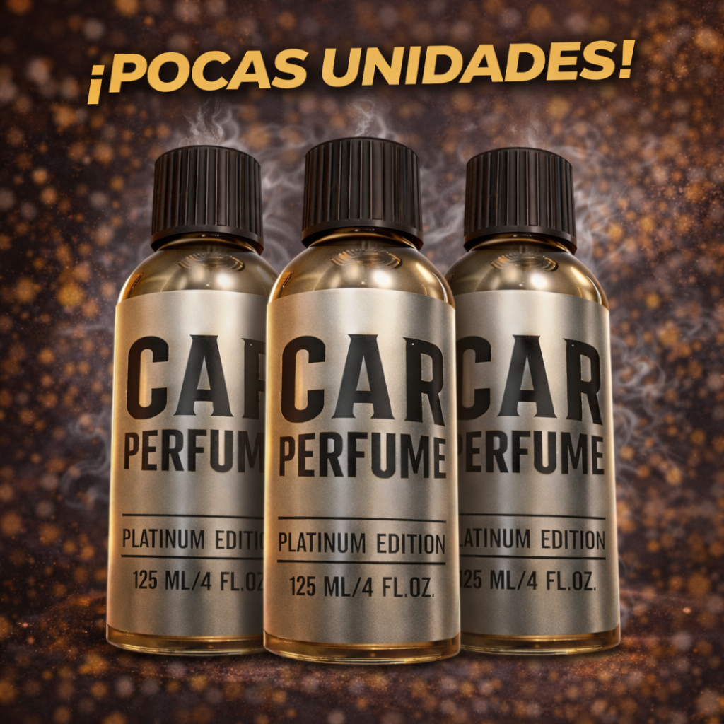 CAR PERFUME PARA AUTO – Platinum Edition 125ml | Elimina Malos Olores