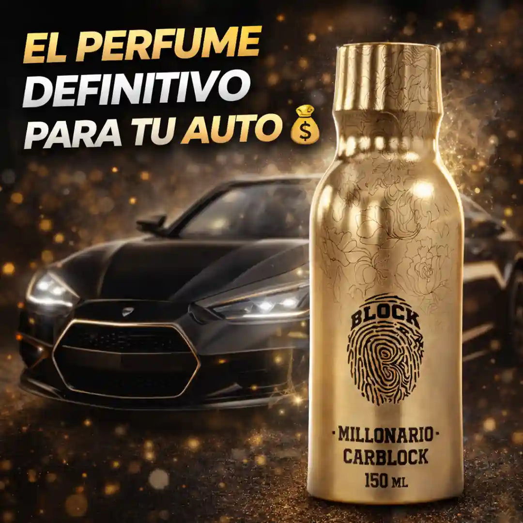 CARBLOCK PERFUME PARA AUTO (AROMA MILLONARIO)