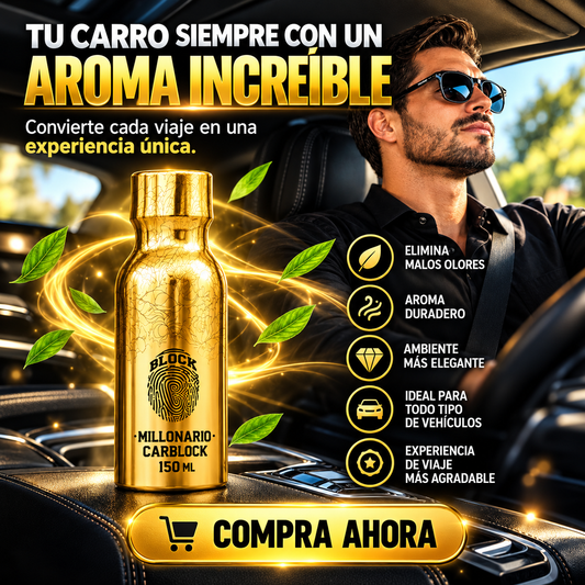 CARBLOCK Perfume para Auto - Fragancia Premium para Vehículos