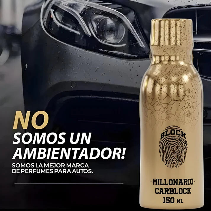 CARBLOCK PERFUME PARA AUTO (AROMA MILLONARIO)