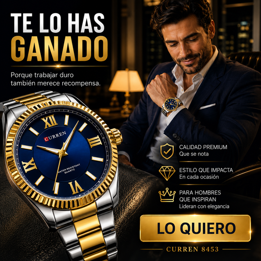 RELOJ CURREN 8453 (DIAL AZUL)