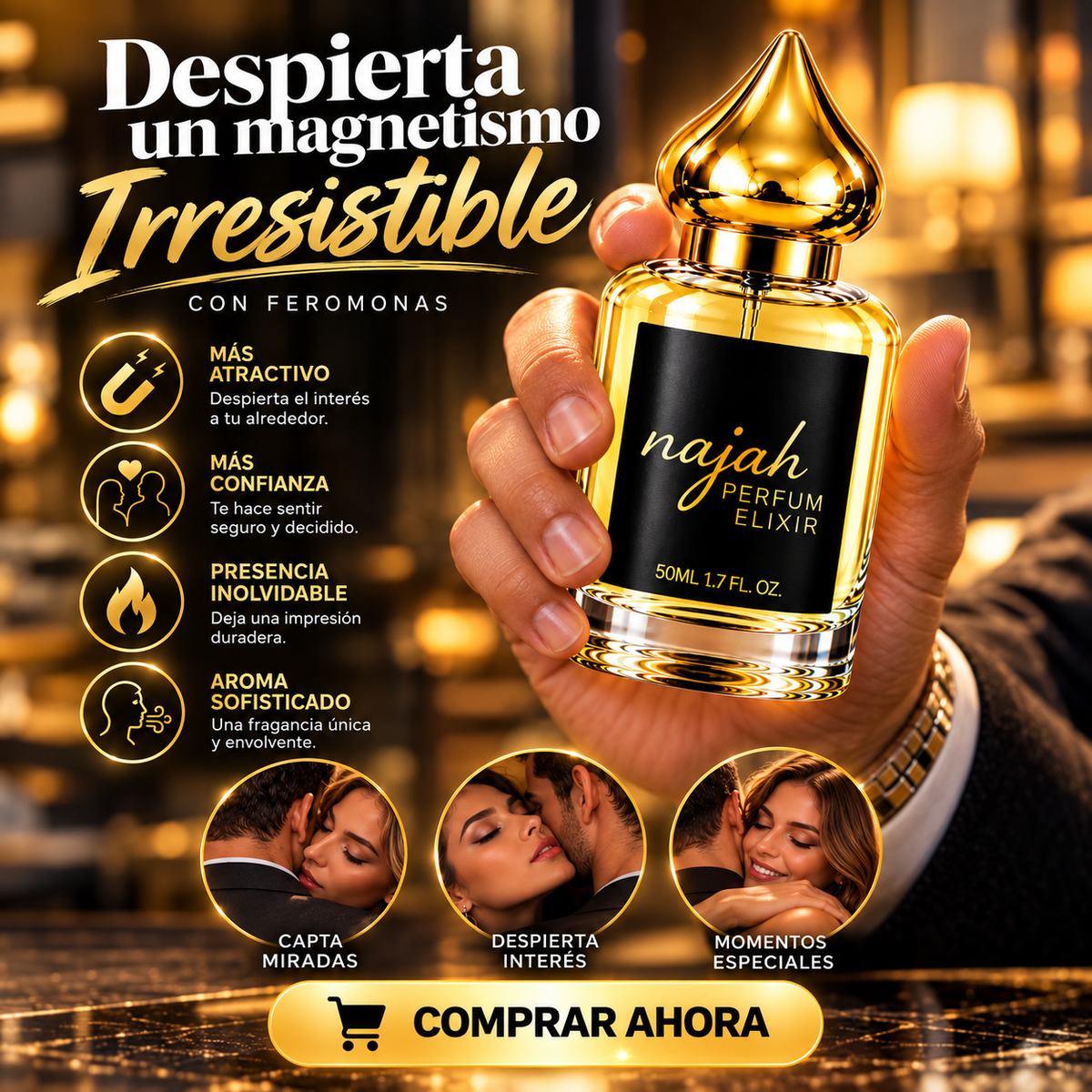 Najah Perfum Elixir con Feromonas | Fragancia Árabe