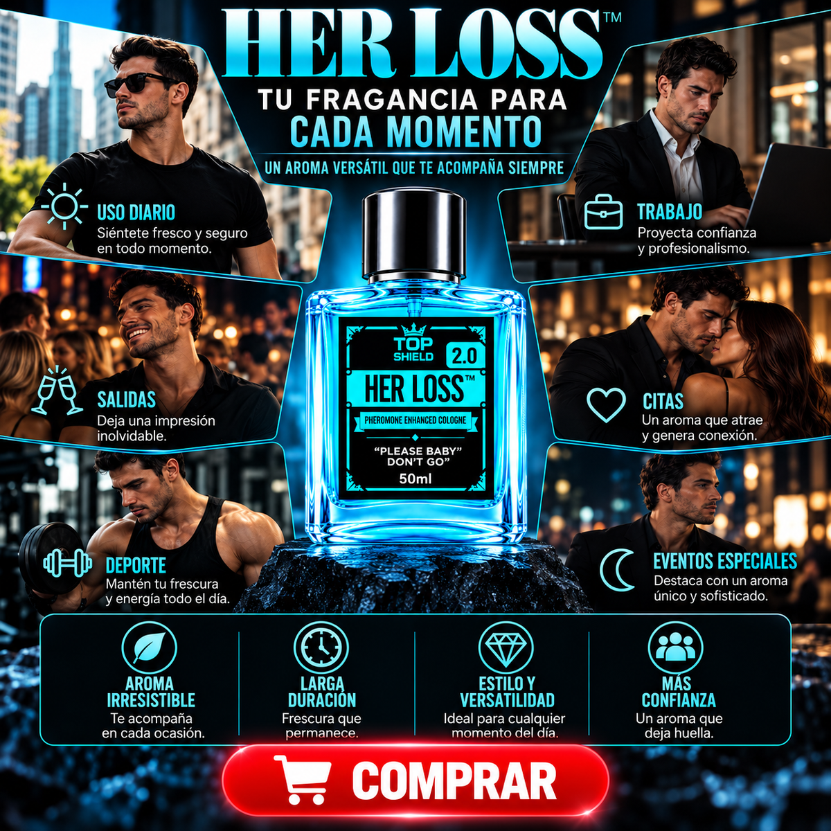 Perfume Her Loss 2.0 con Feromonas para Hombre