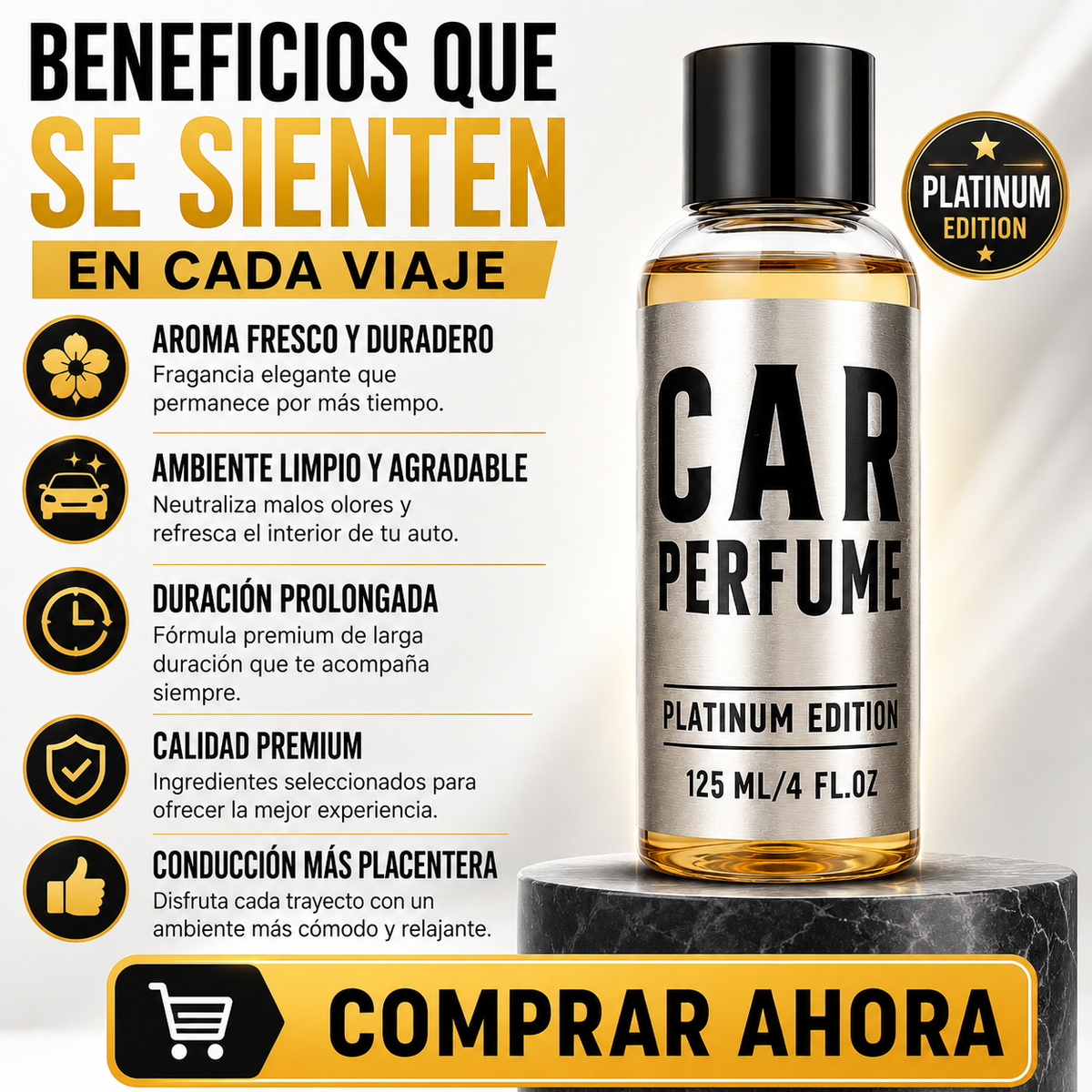 Car Perfume Premium – Fragancia de Larga Duración para Auto