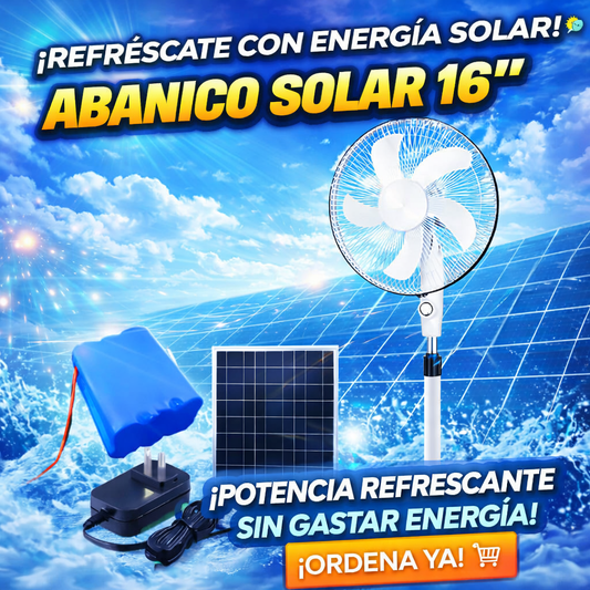 ABANICO SOLAR 16"