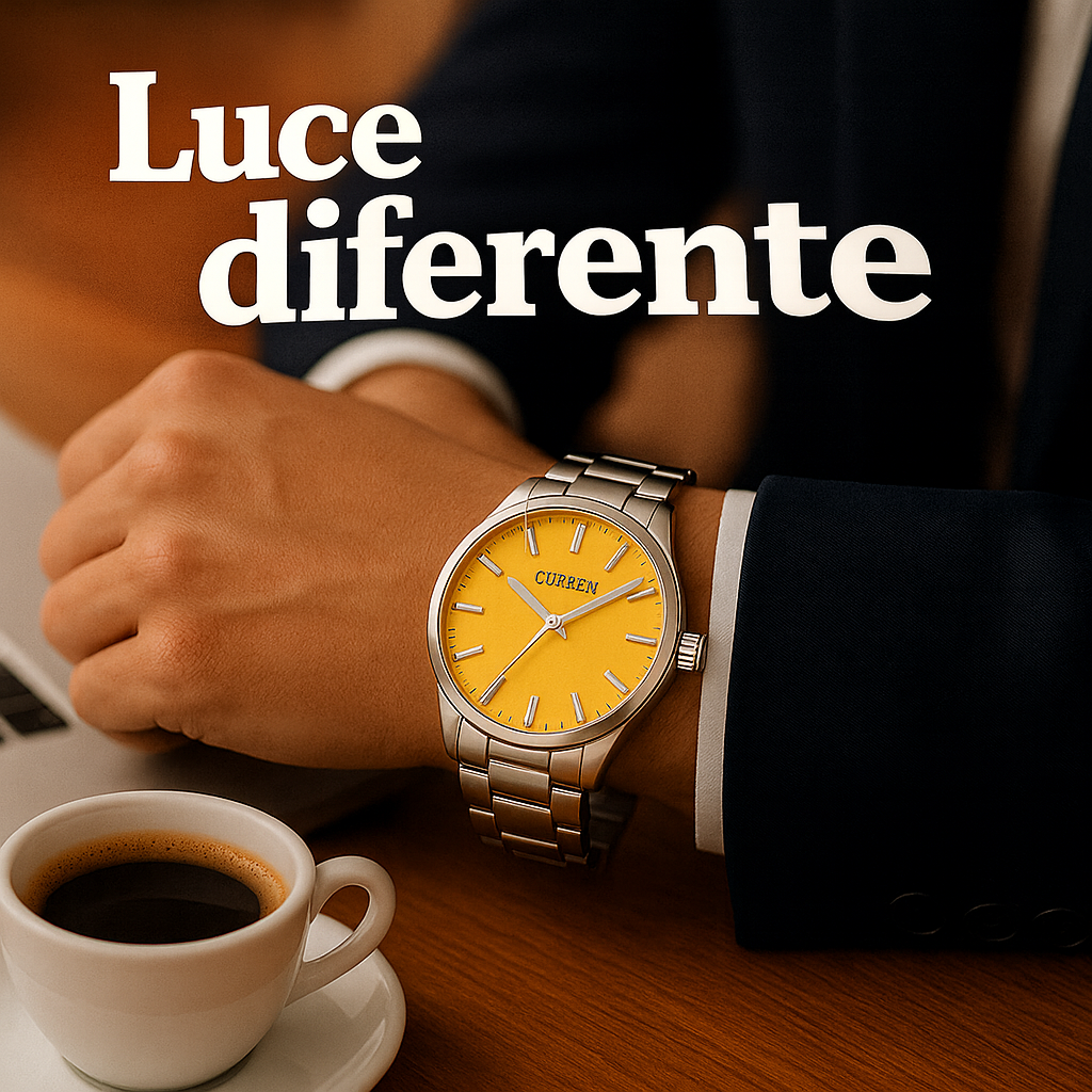 RELOJ CURREN 9090 (AMARILLO)