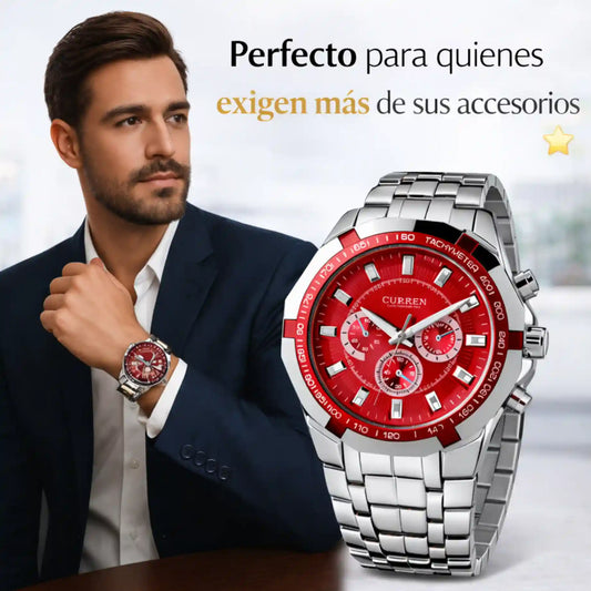 RELOJ CURREN 8084  (ROJO )
