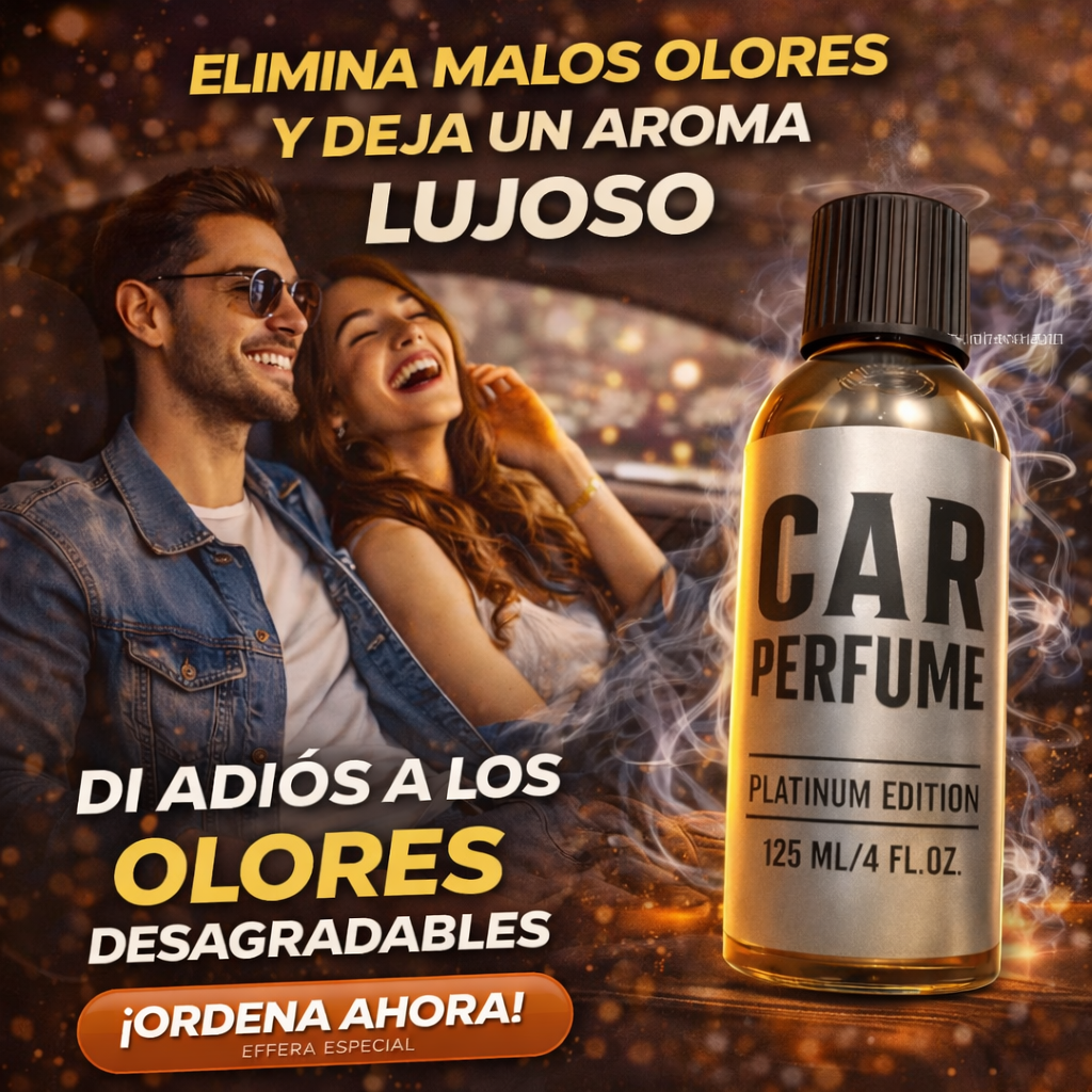 CAR PERFUME PARA AUTO – Platinum Edition 125ml | Elimina Malos Olores