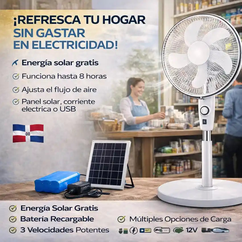 ABANICO SOLAR 16"