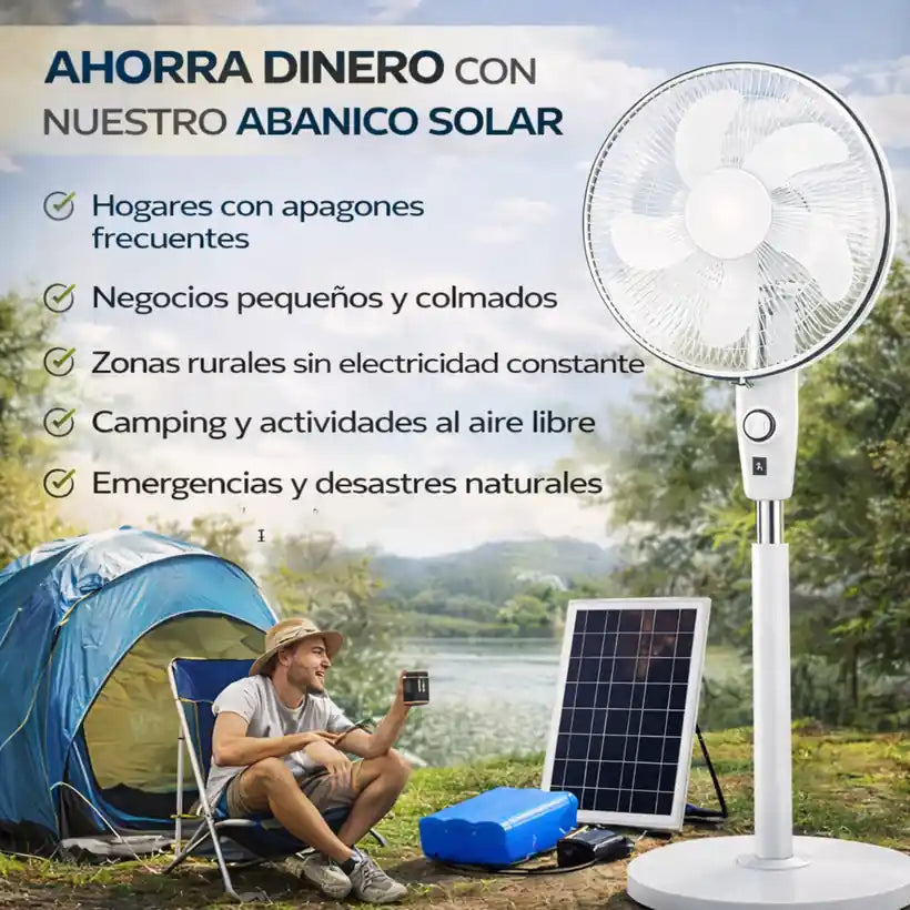 ABANICO SOLAR 16"
