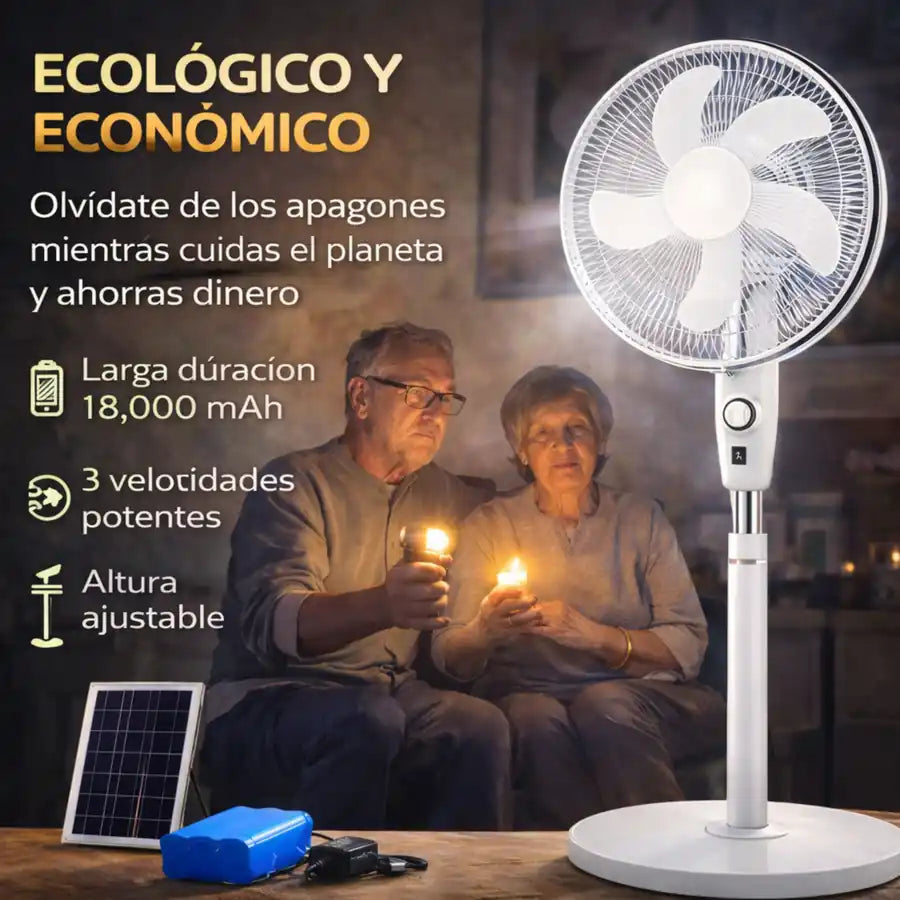 ABANICO SOLAR 16"